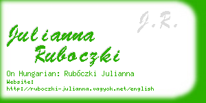 julianna ruboczki business card