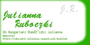 julianna ruboczki business card